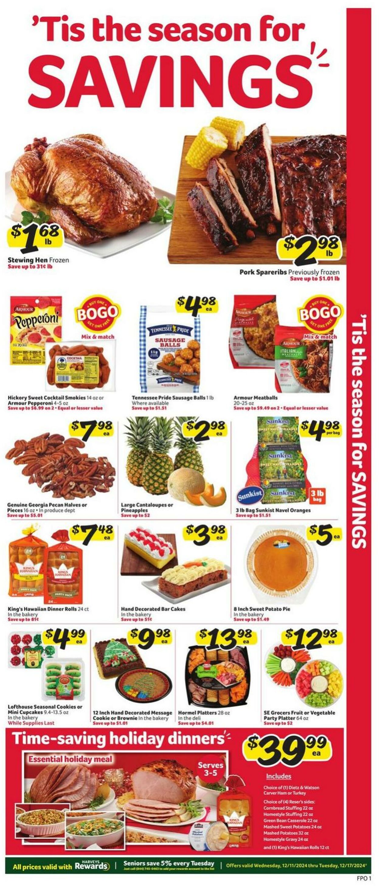 Weekly ad Harvey's Supermarkets 12/11/2024 - 12/17/2024