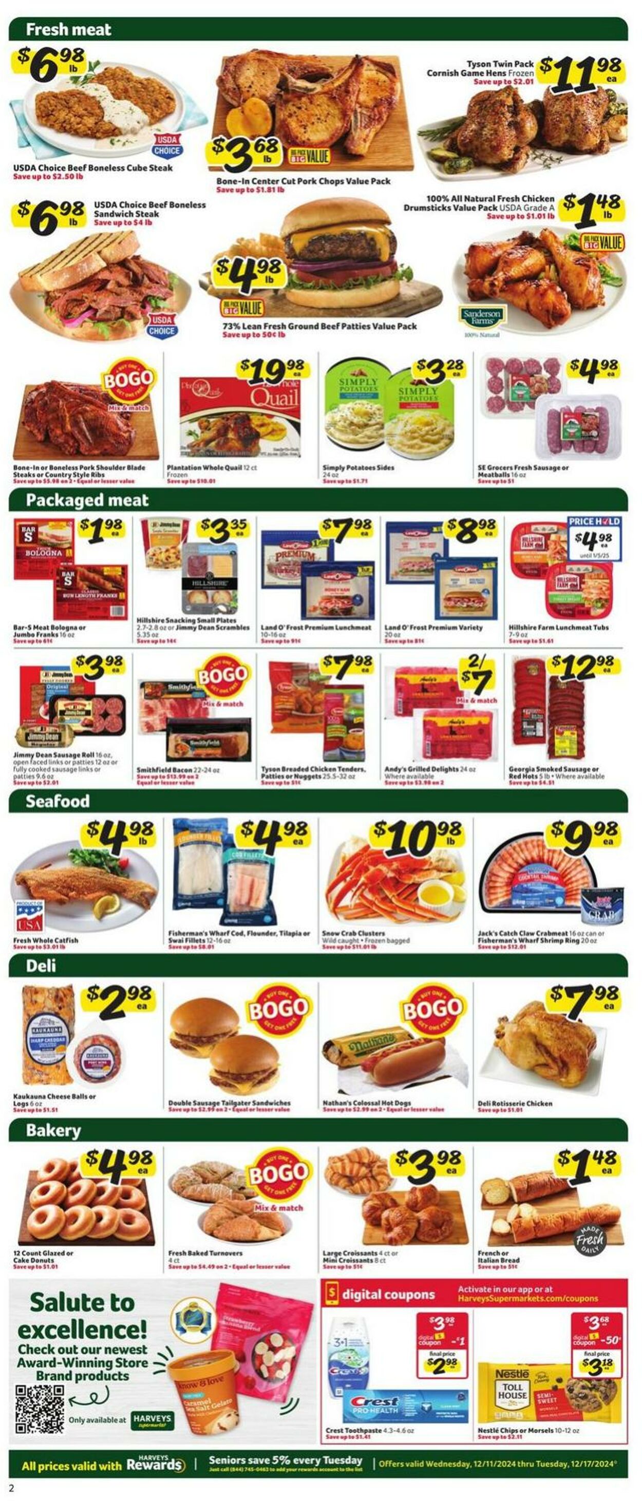 Weekly ad Harvey's Supermarkets 12/11/2024 - 12/17/2024