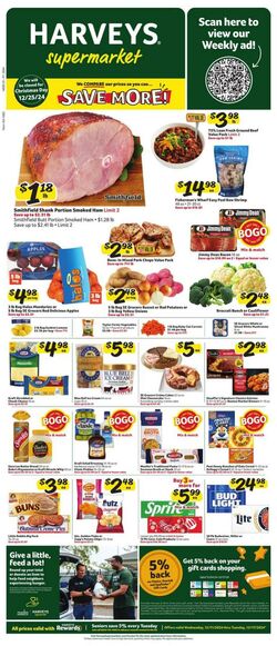 Weekly ad Harvey's Supermarkets 10/16/2024 - 10/22/2024