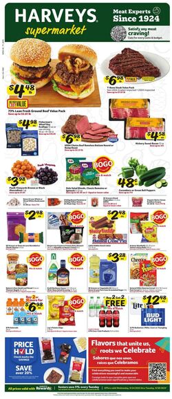 Weekly ad Harvey's Supermarkets 09/24/2025 - 09/30/2025