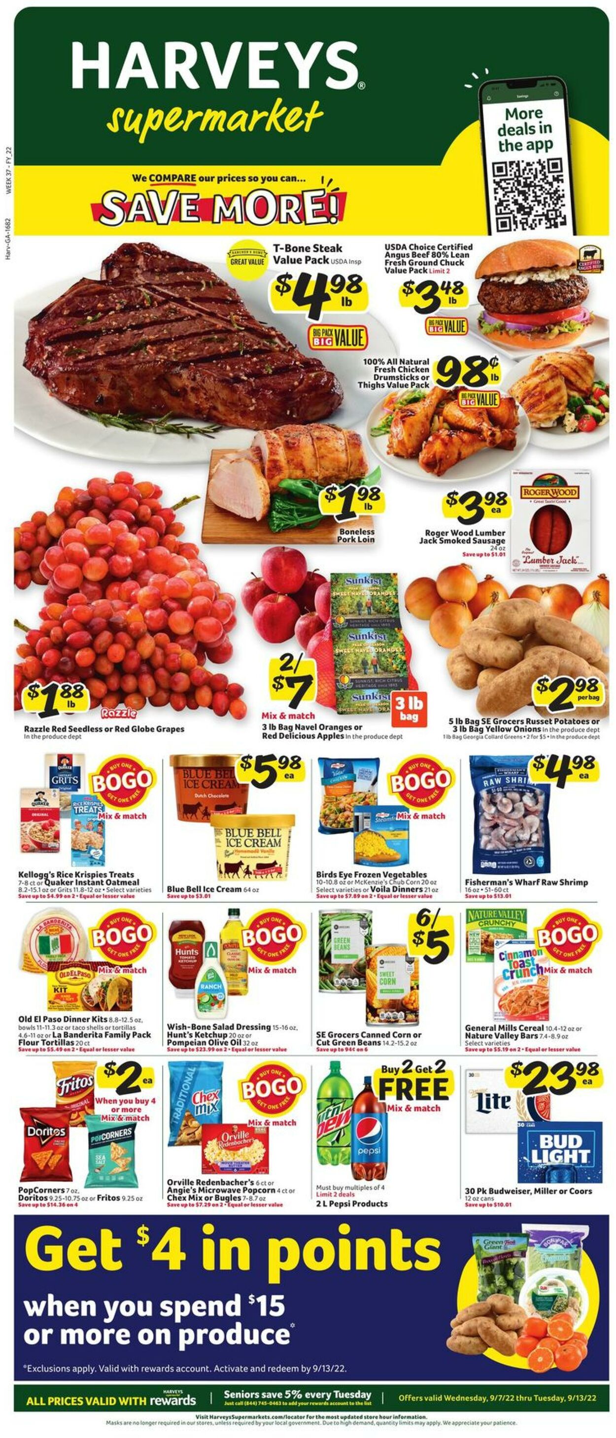 Weekly ad Harvey's Supermarkets 09/07/2022-09/13/2022