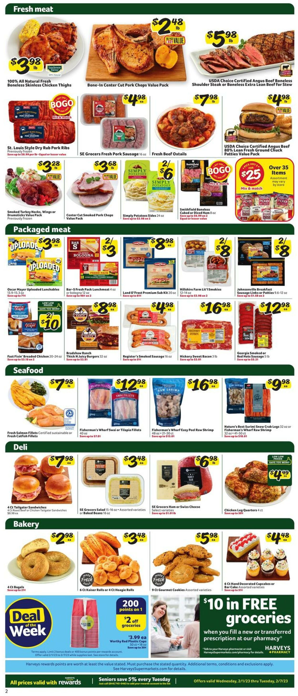 Weekly ad Harvey's Supermarkets 02/01/2023 - 02/07/2023