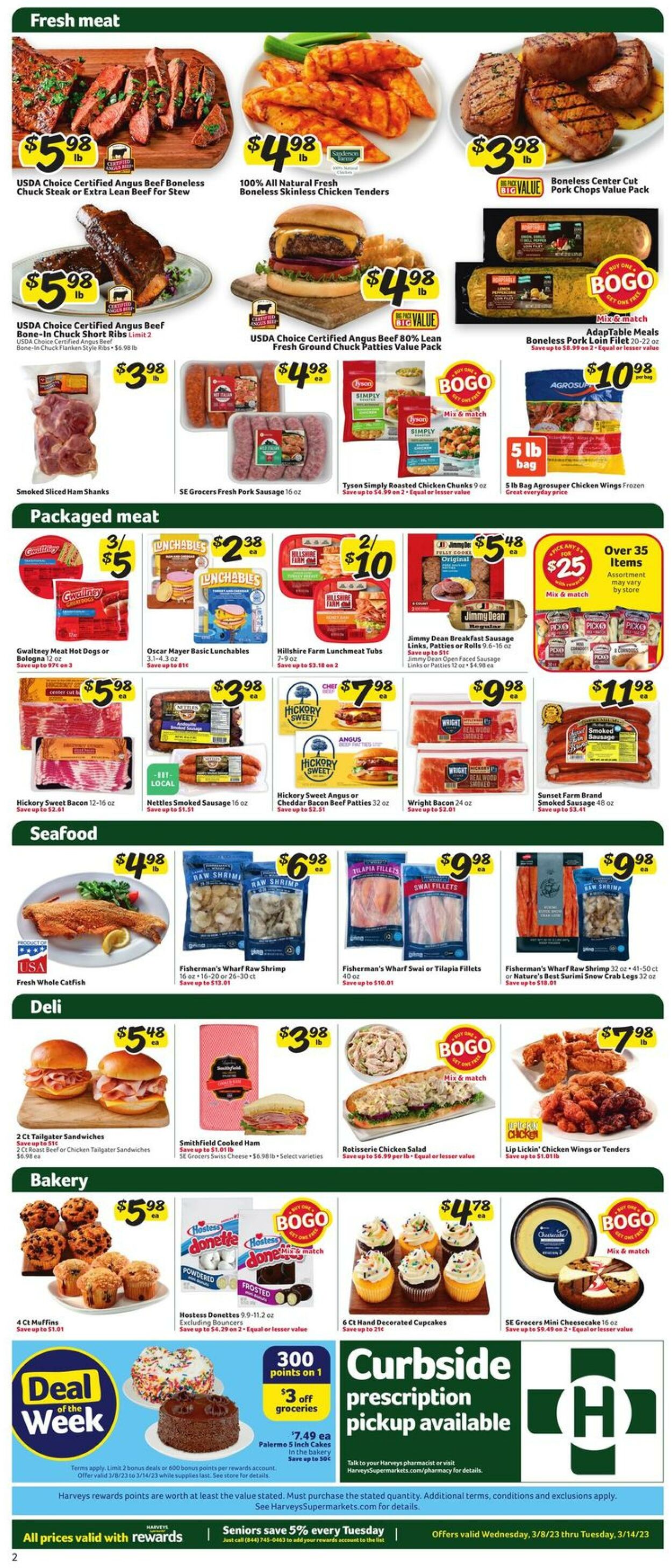 Weekly ad Harvey's Supermarkets 03/08/2023 - 03/14/2023