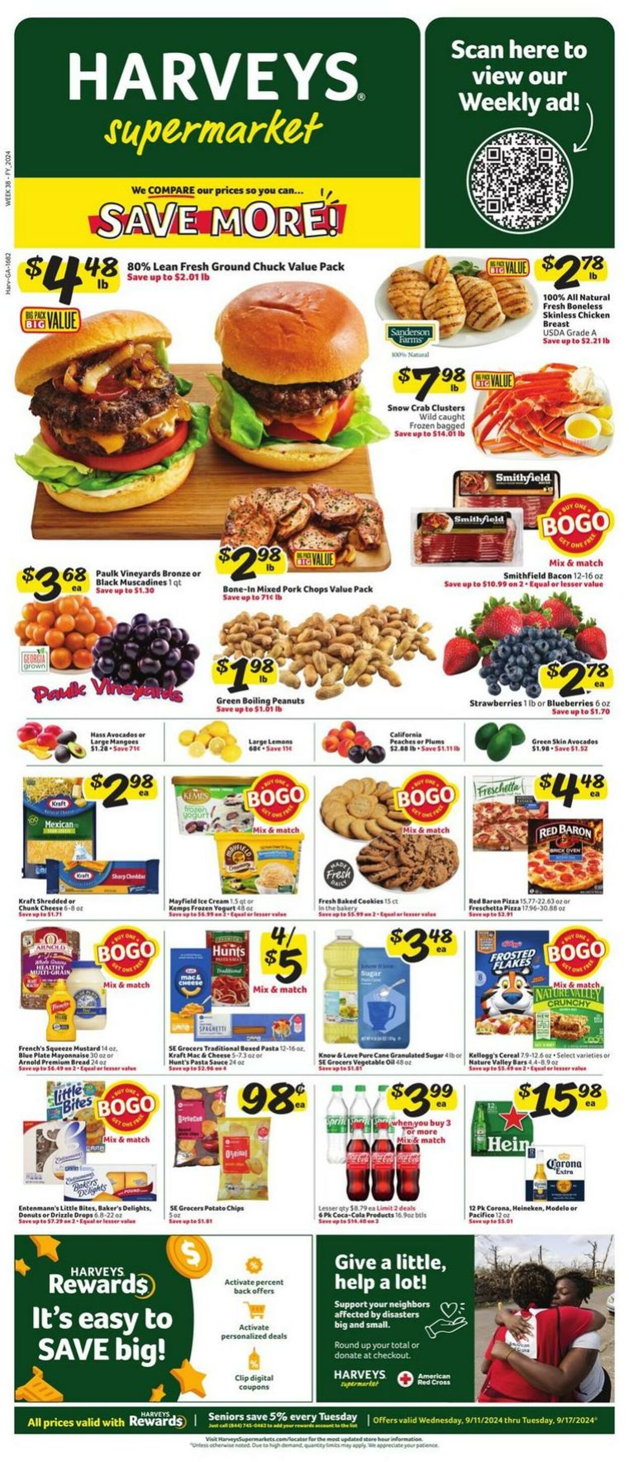 Weekly ad Harvey's Supermarkets 09/11/2024 - 09/17/2024