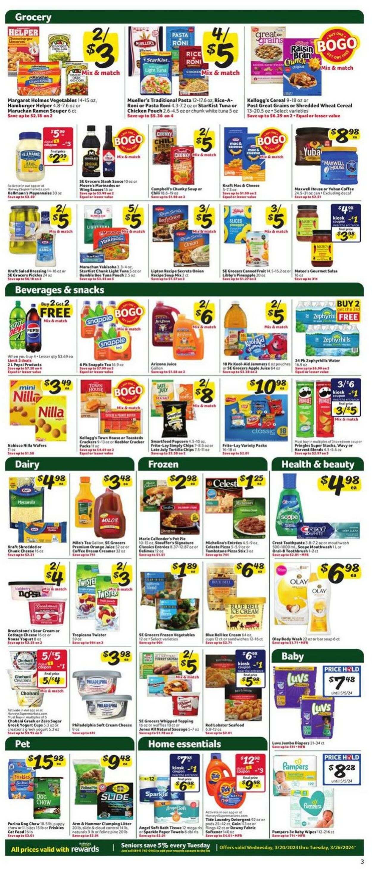 Weekly ad Harvey's Supermarkets 03/20/2024 - 03/26/2024