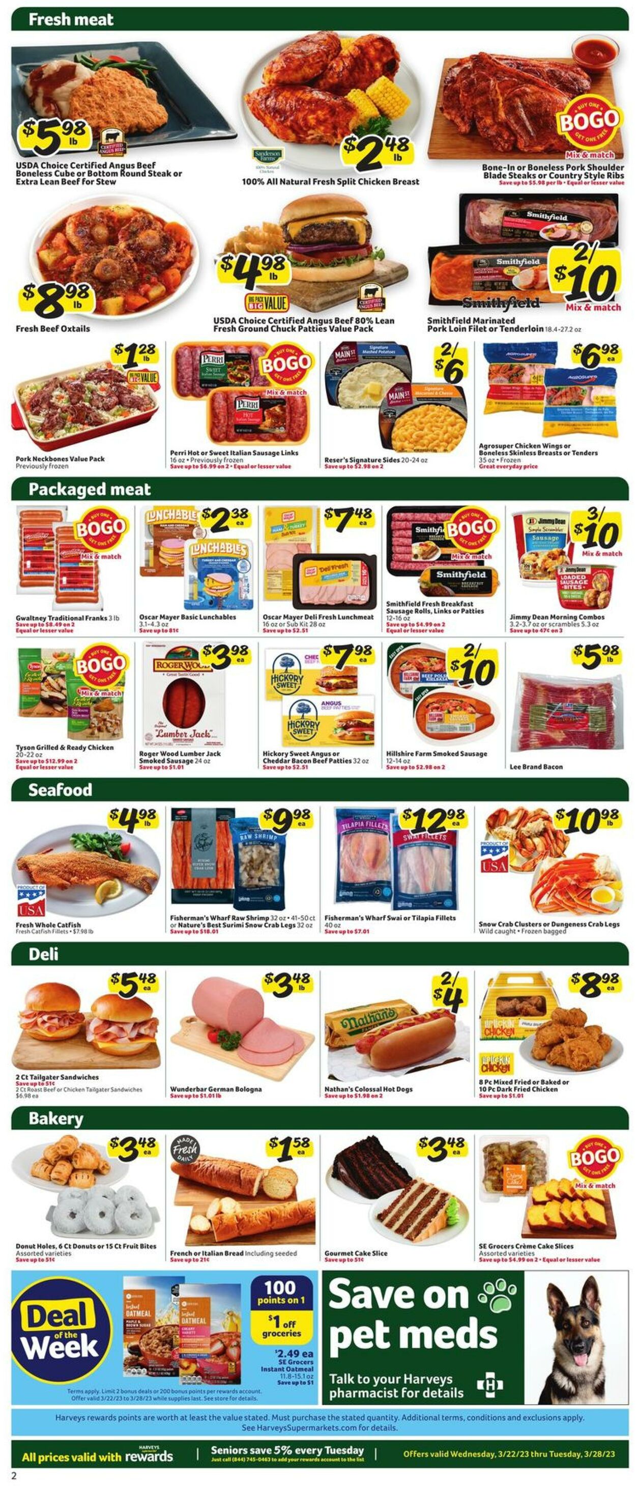 Weekly ad Harvey's Supermarkets 03/22/2023 - 03/28/2023