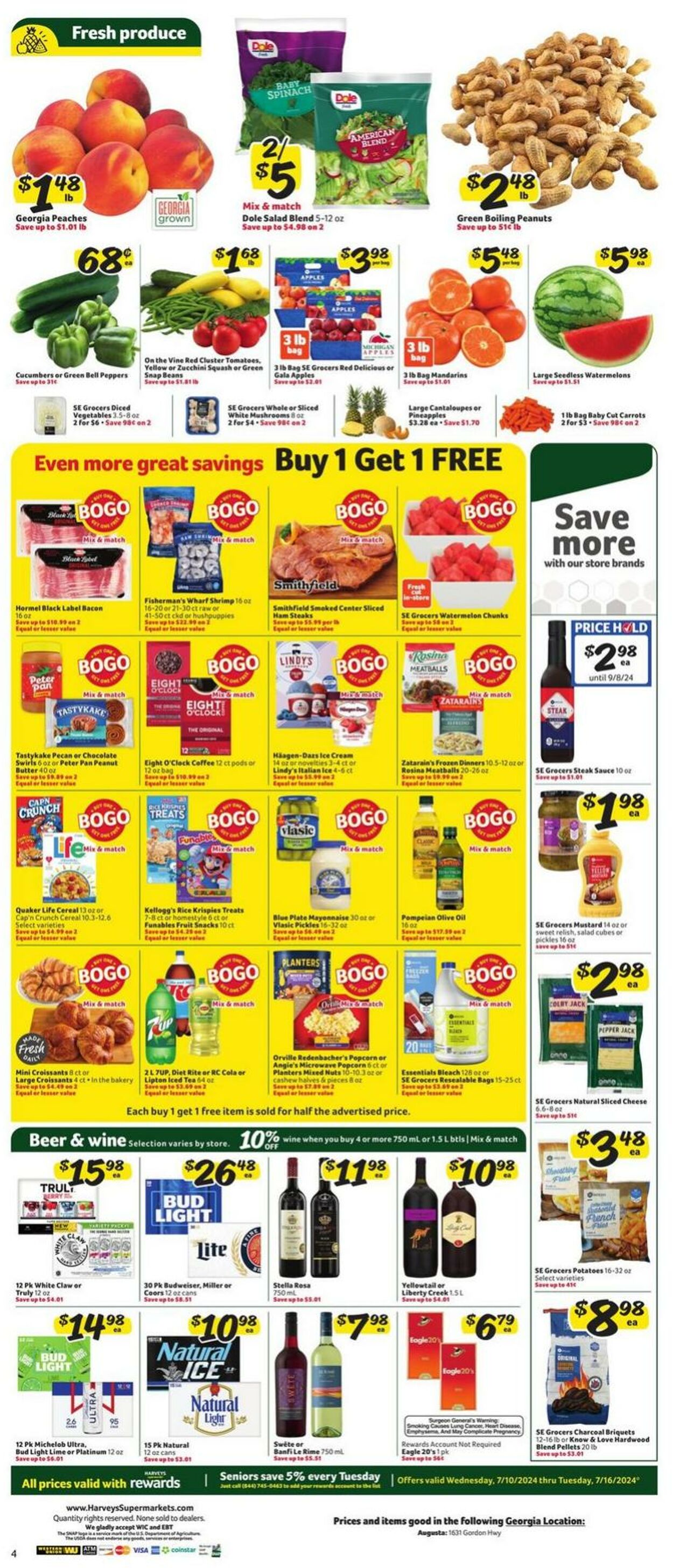 Weekly ad Harvey's Supermarkets 07/10/2024 - 07/16/2024