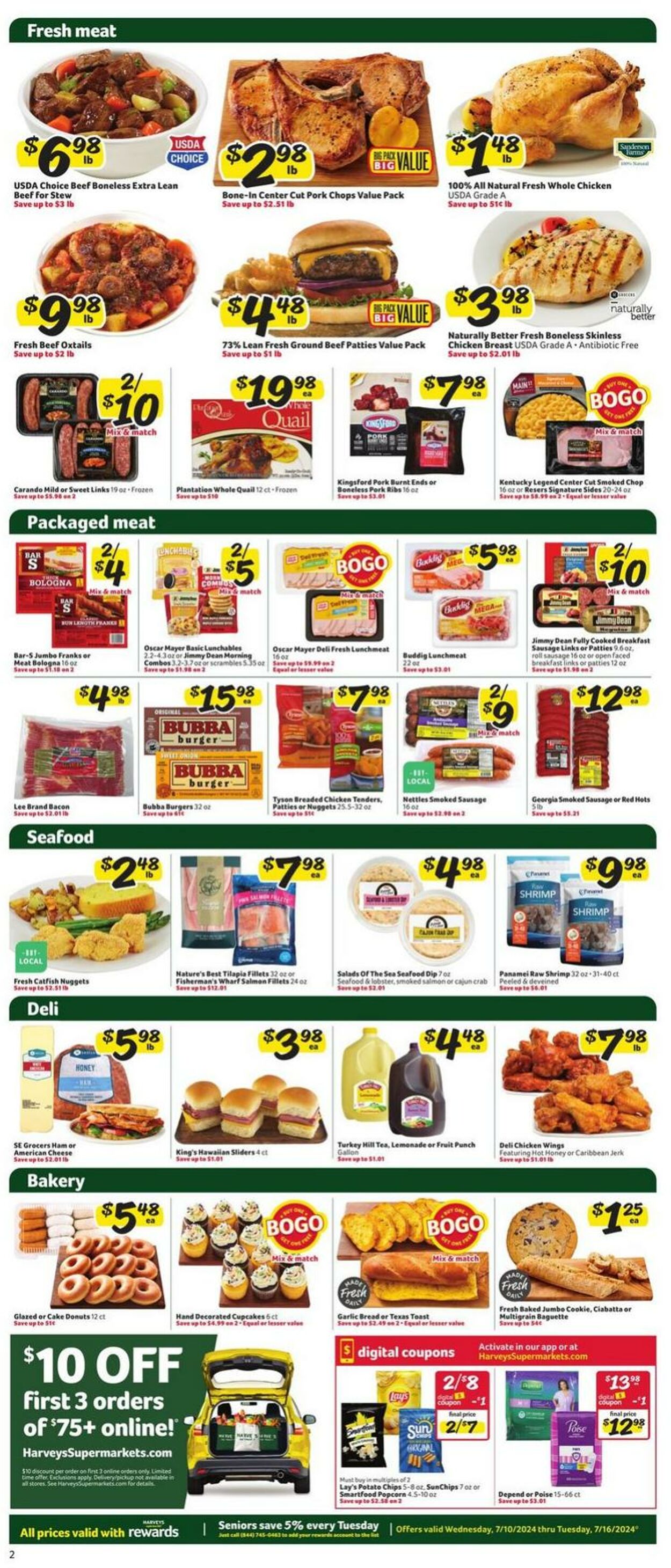 Weekly ad Harvey's Supermarkets 07/10/2024 - 07/16/2024