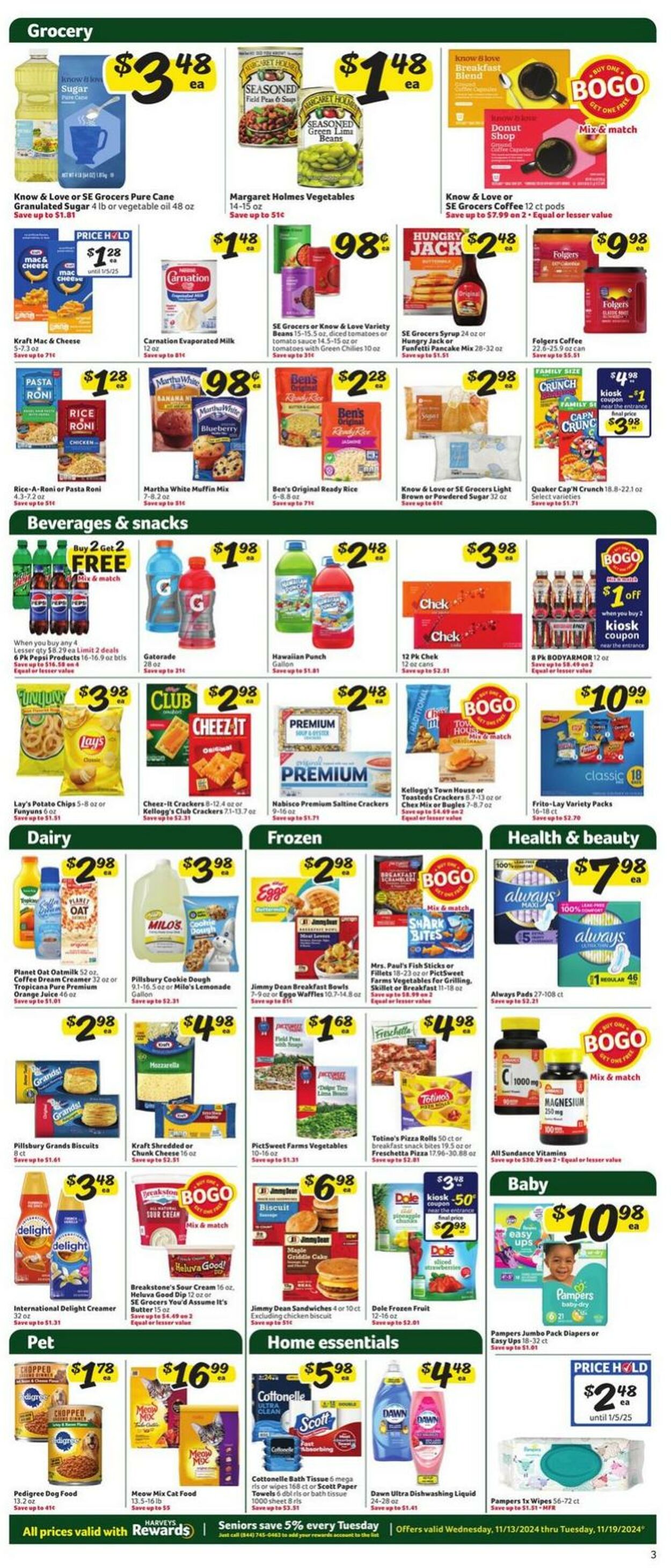 Weekly ad Harvey's Supermarkets 11/13/2024 - 11/19/2024