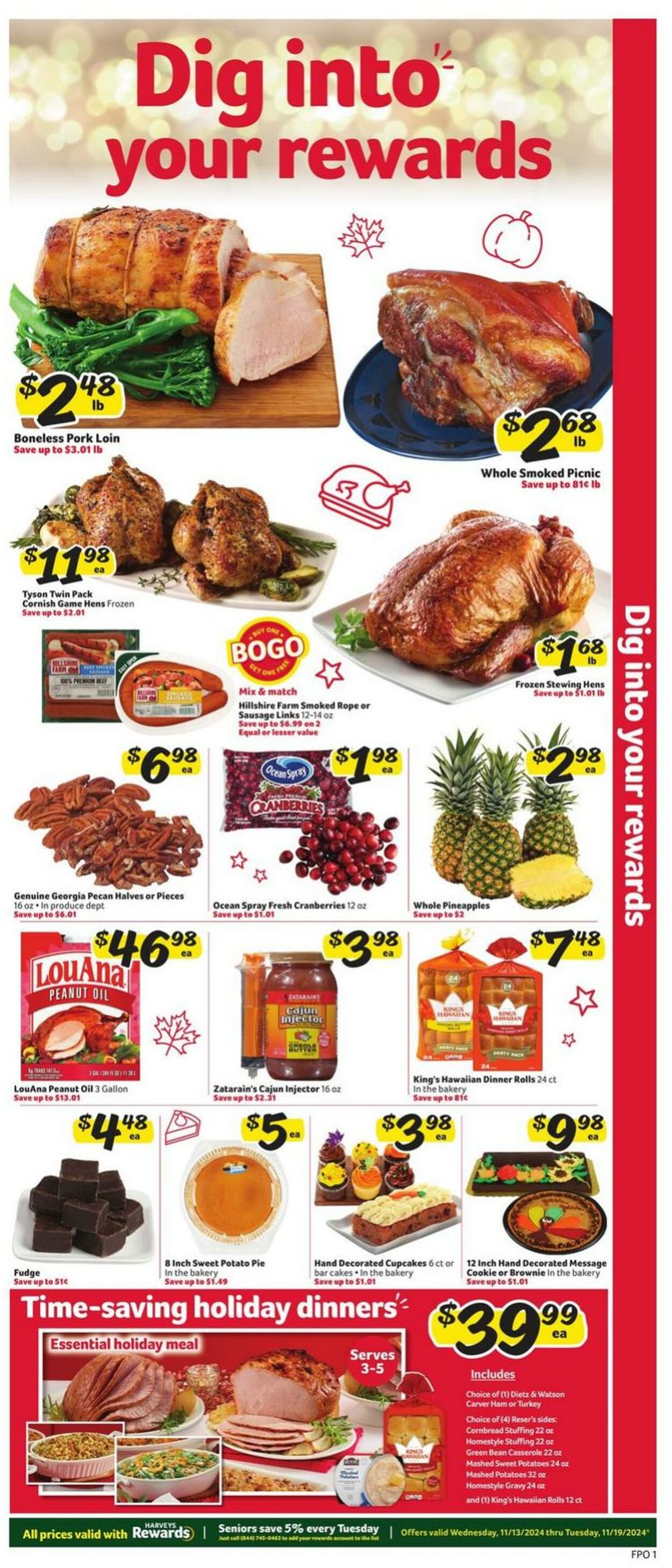 Weekly ad Harvey's Supermarkets 11/13/2024 - 11/19/2024