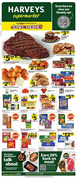 Weekly ad Harvey's Supermarkets 04/24/2024 - 04/30/2024