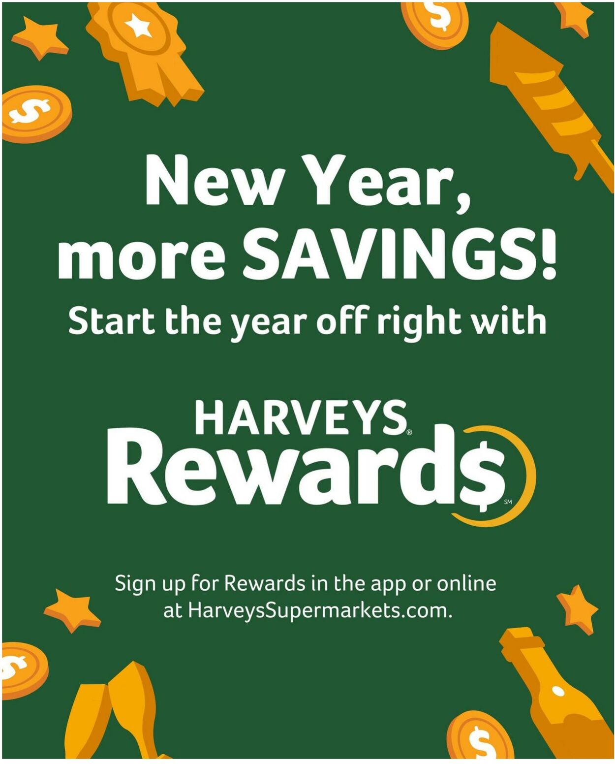 Weekly ad Harvey's Supermarkets 12/25/2024 - 12/31/2024