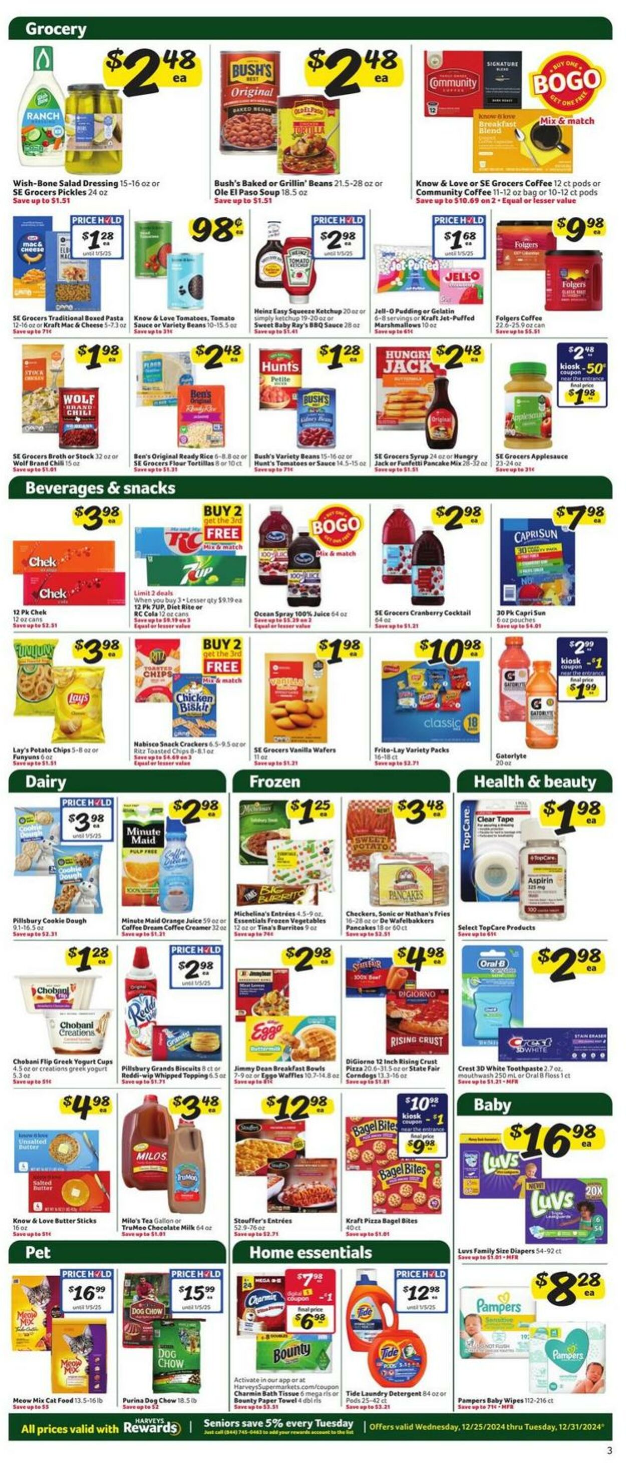 Weekly ad Harvey's Supermarkets 12/25/2024 - 12/31/2024