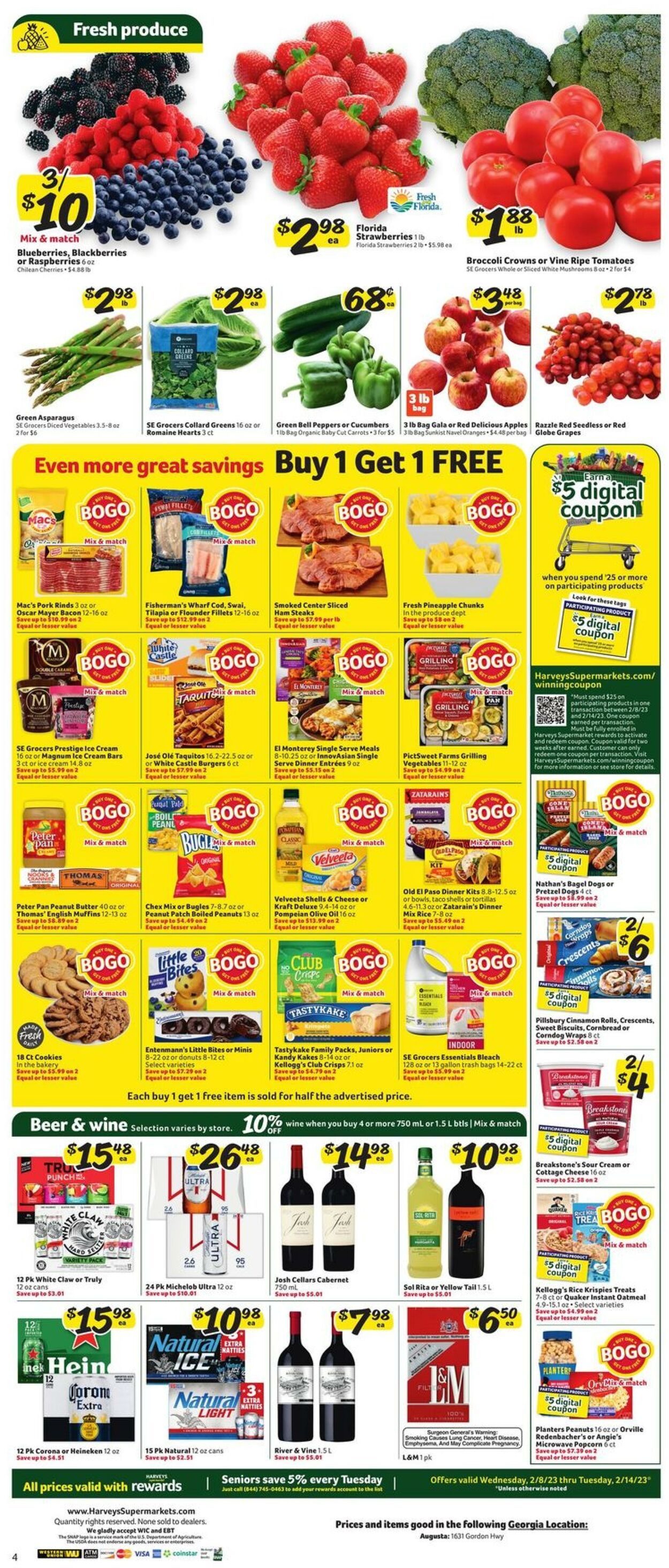 Weekly ad Harvey's Supermarkets 02/08/2023 - 02/14/2023