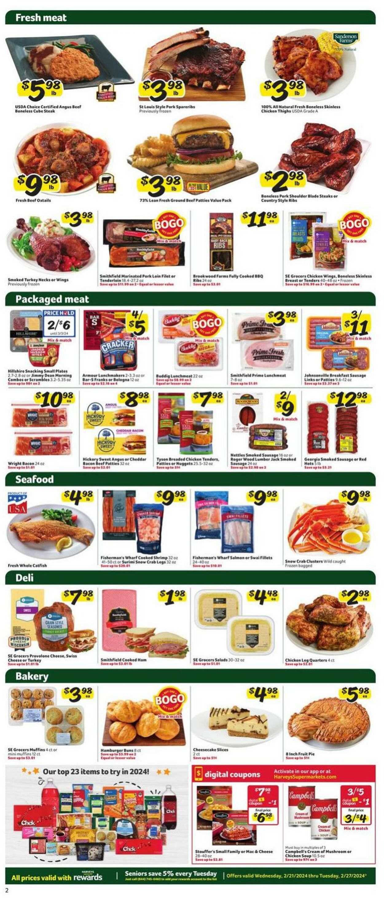 Weekly ad Harvey's Supermarkets 02/21/2024 - 02/27/2024