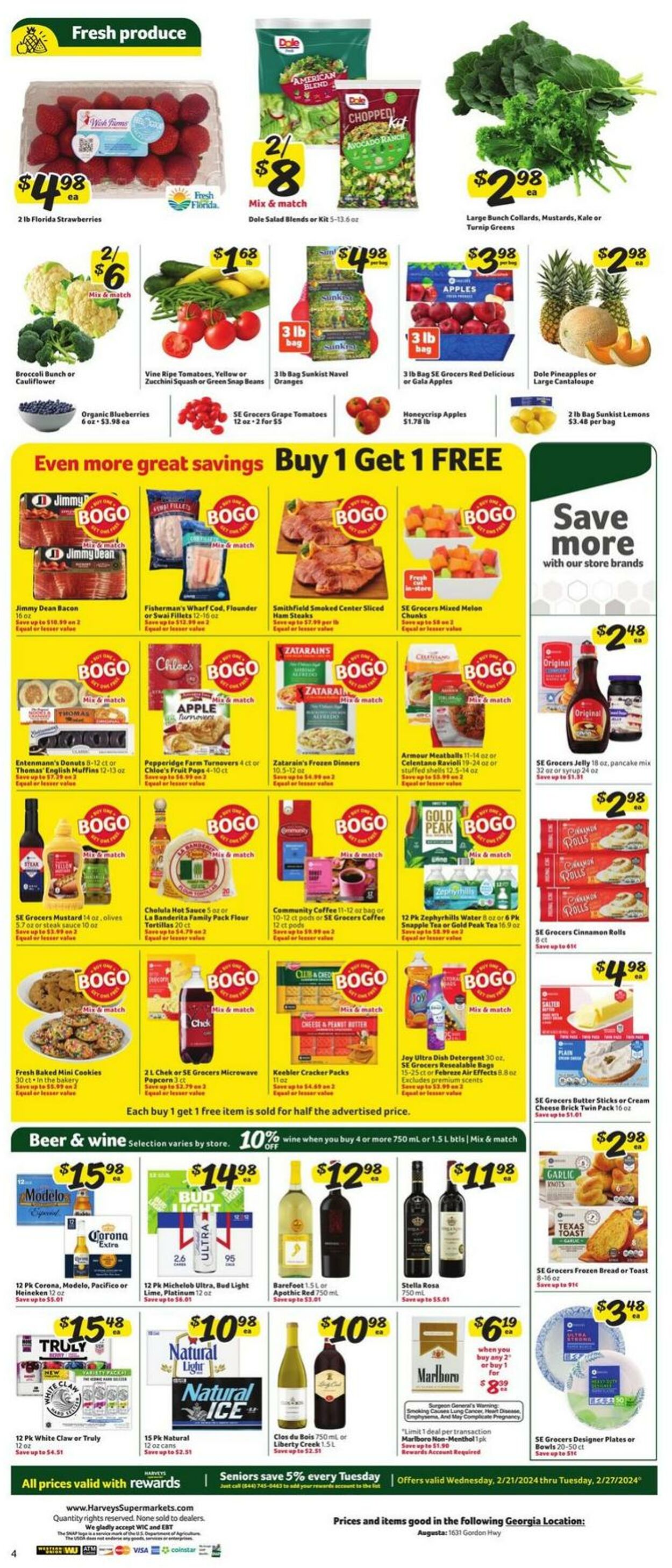 Weekly ad Harvey's Supermarkets 02/21/2024 - 02/27/2024
