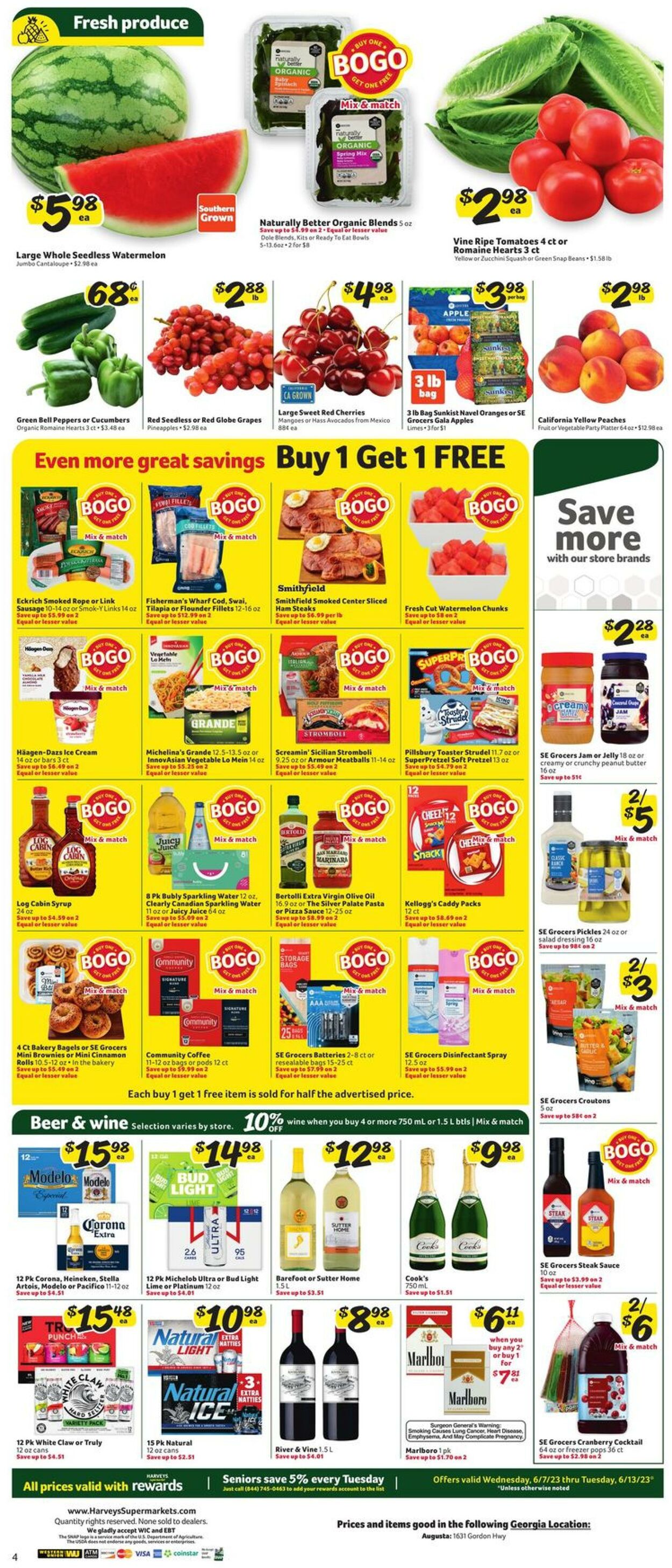 Weekly ad Harvey's Supermarkets 06/07/2023 - 06/13/2023