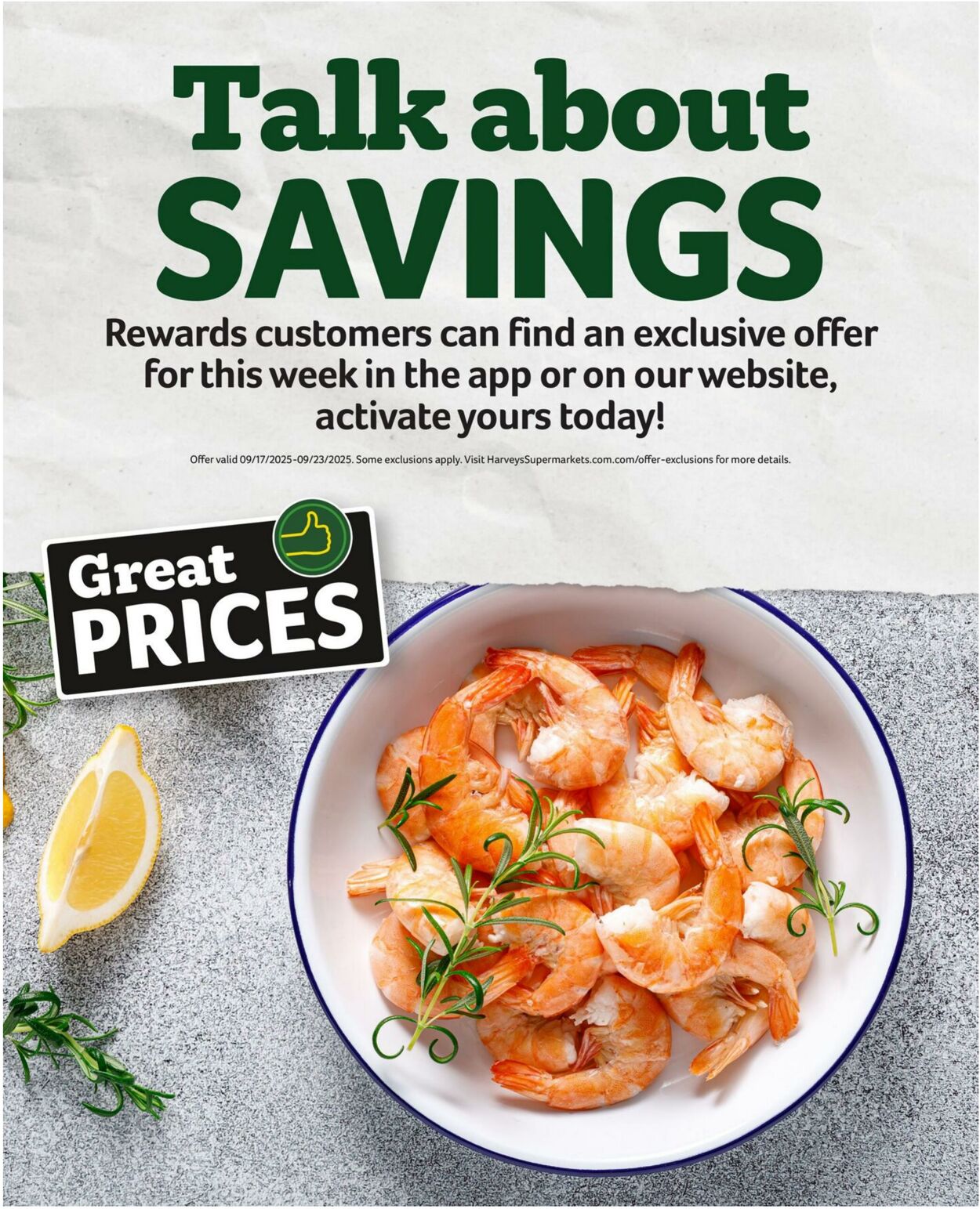 Weekly ad Harvey's Supermarkets 09/17/2025 - 09/23/2025