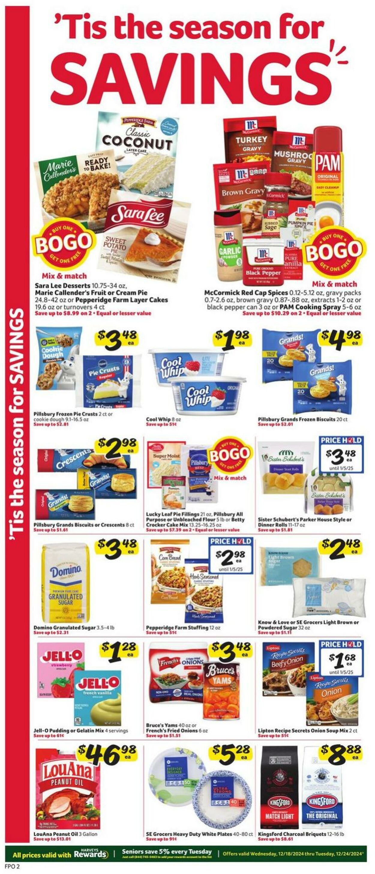 Weekly ad Harvey's Supermarkets 12/18/2024 - 12/24/2024