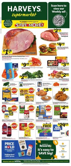 Weekly ad Harvey's Supermarkets 12/18/2024 - 12/24/2024