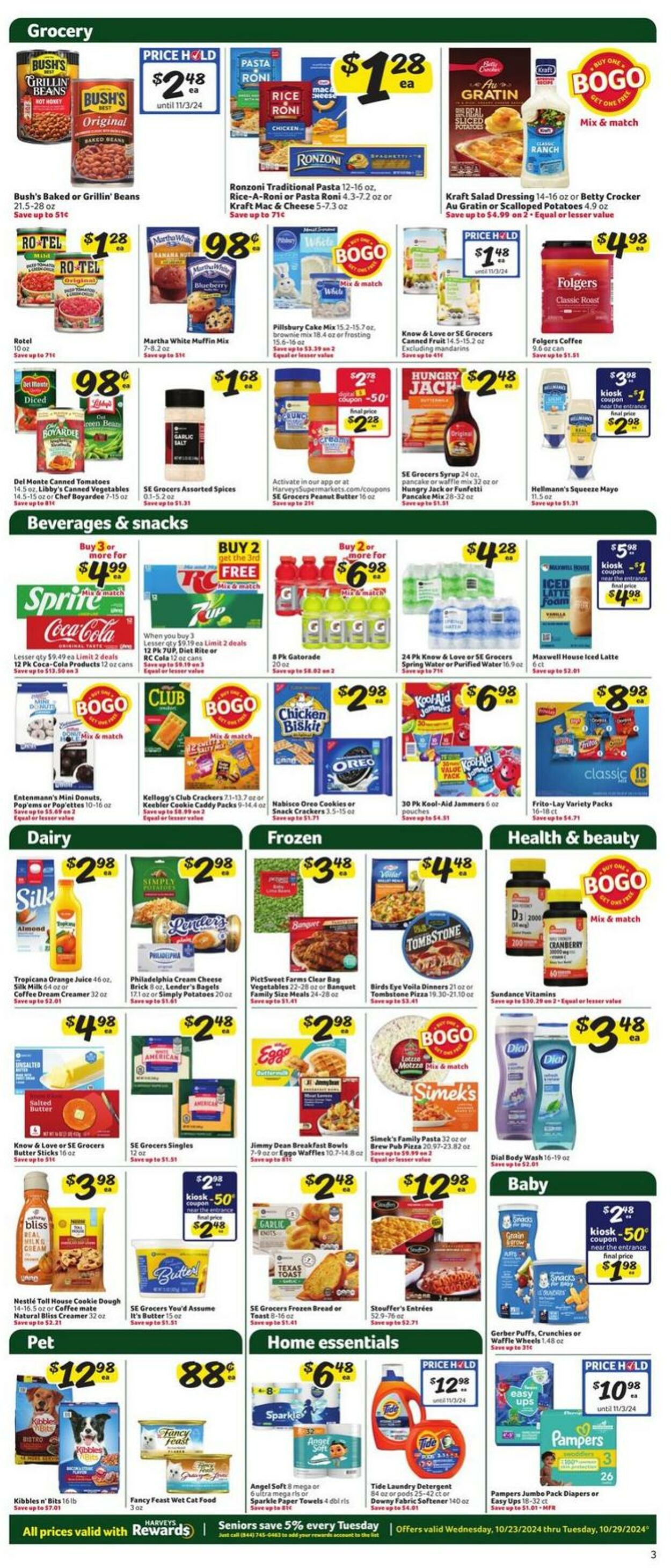 Weekly ad Harvey's Supermarkets 10/23/2024 - 10/29/2024