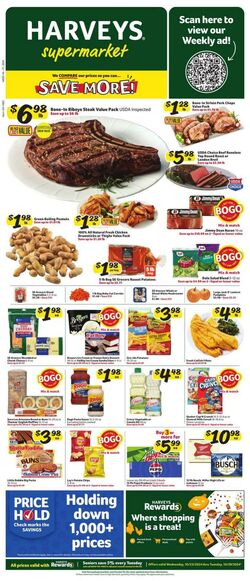 Weekly ad Harvey's Supermarkets 10/09/2024 - 10/15/2024