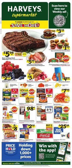 Weekly ad Harvey's Supermarkets 01/18/2023 - 01/24/2023