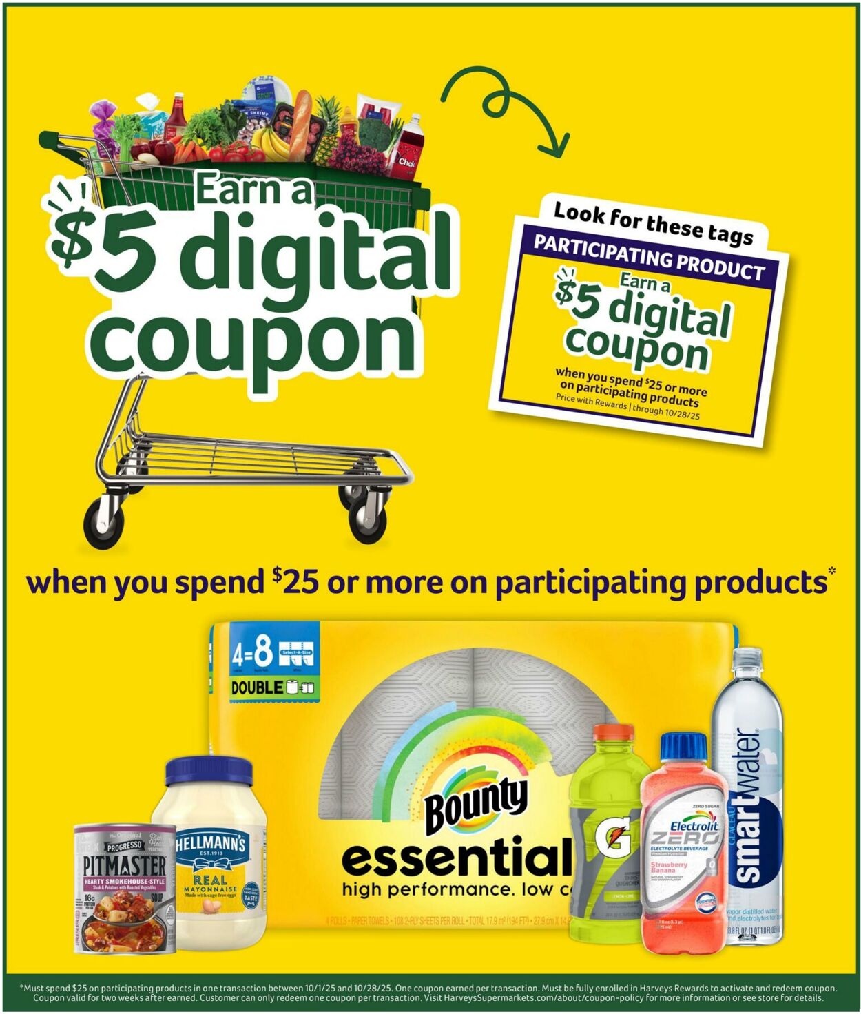 Weekly ad Harvey's Supermarkets 10/08/2025 - 10/14/2025