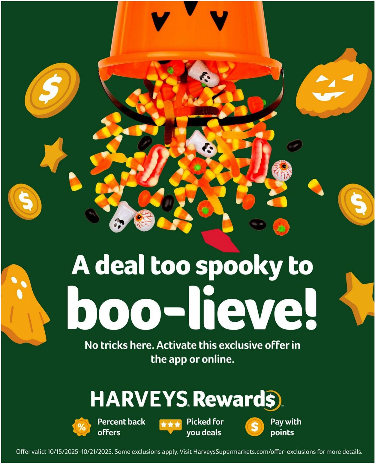 Weekly ad Harvey's Supermarkets 10/15/2025 - 10/21/2025