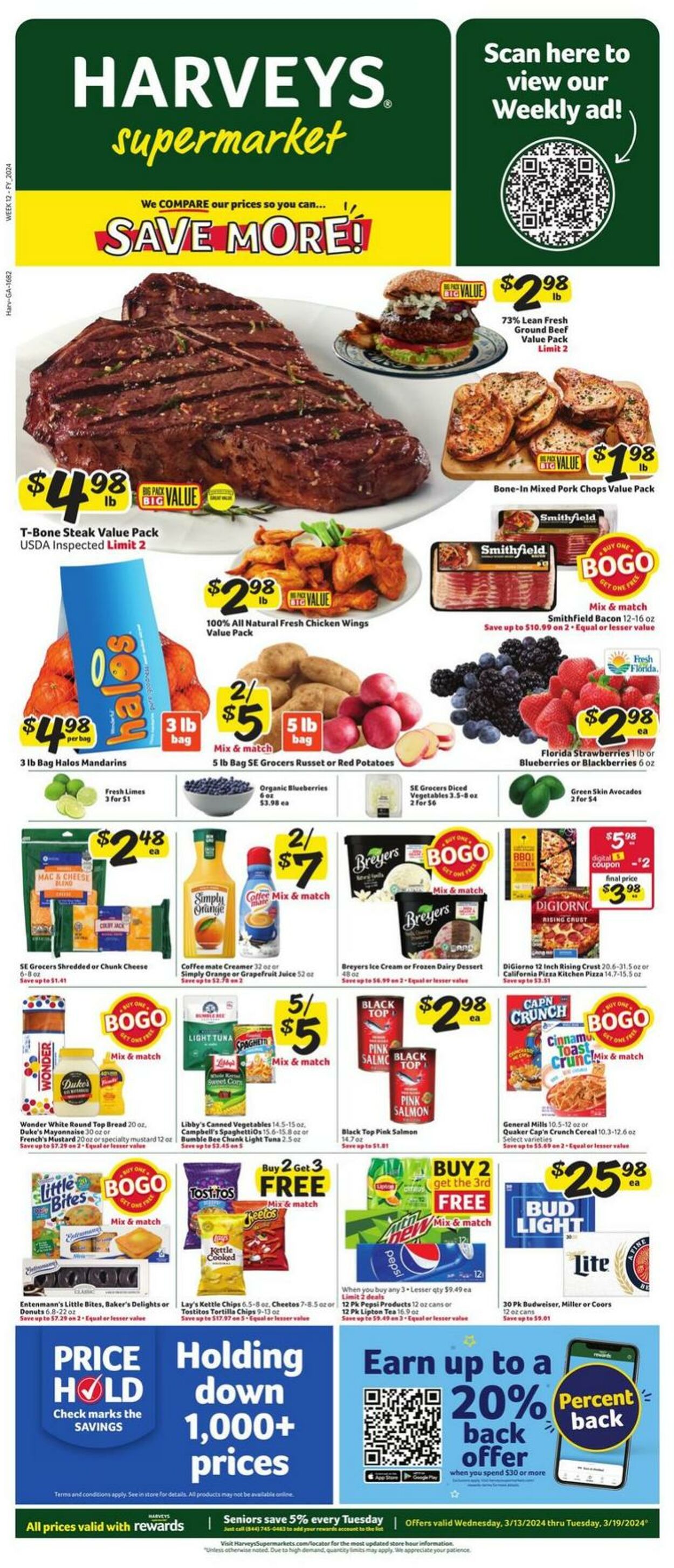 Weekly ad Harvey's Supermarkets 03/13/2024 - 03/19/2024
