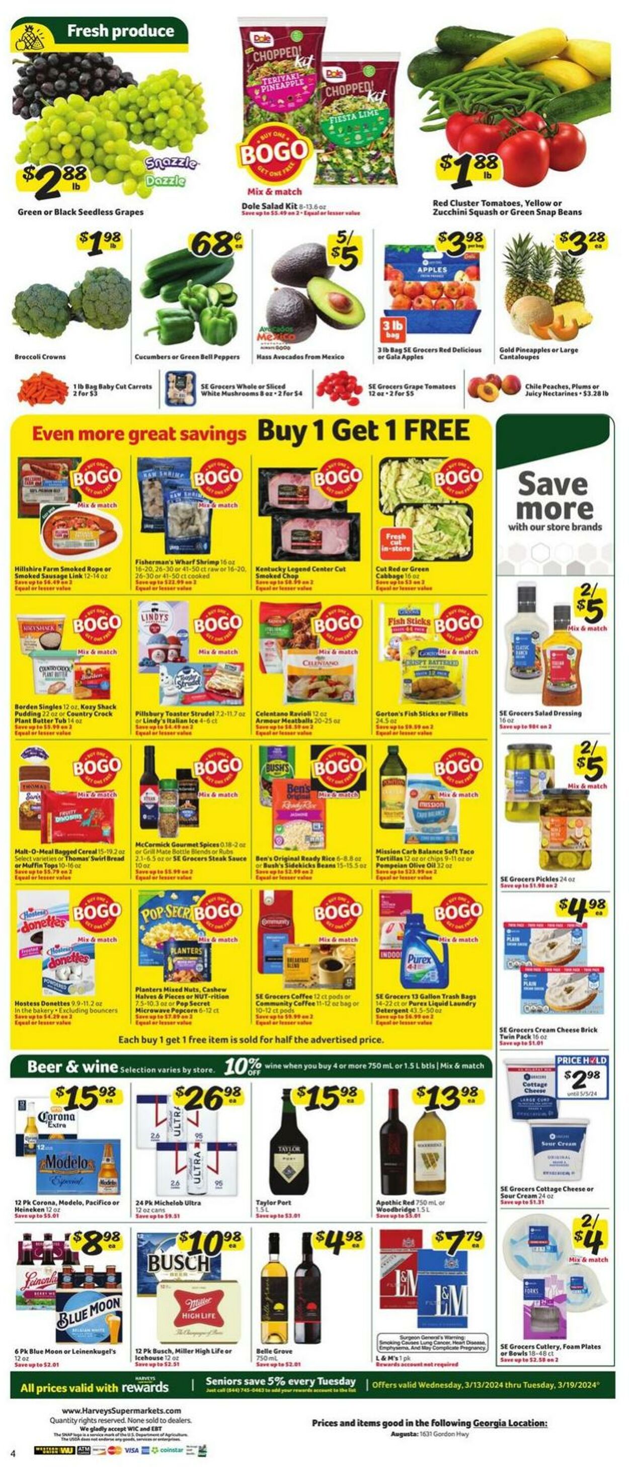 Weekly ad Harvey's Supermarkets 03/13/2024 - 03/19/2024