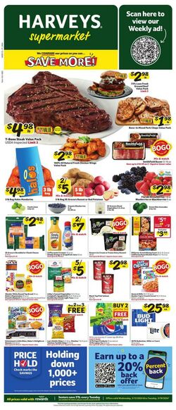 Weekly ad Harvey's Supermarkets 08/31/2022 - 09/06/2022