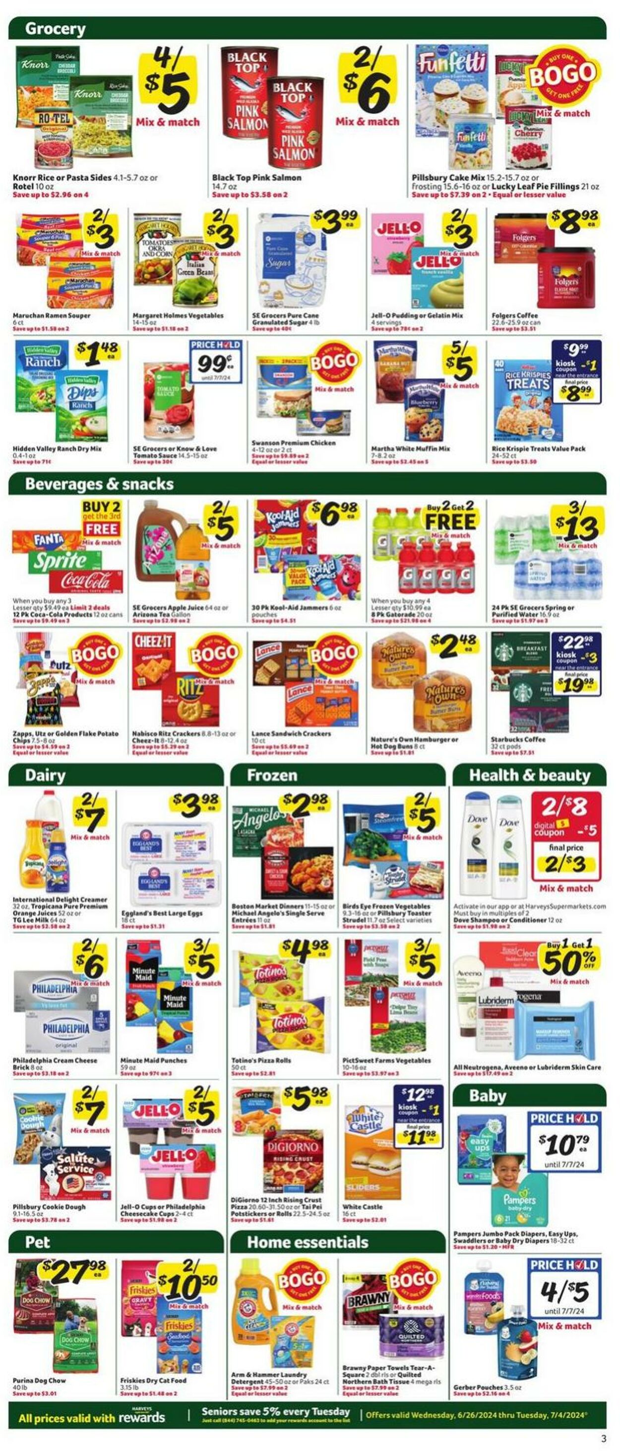 Weekly ad Harvey's Supermarkets 06/26/2024 - 07/02/2024