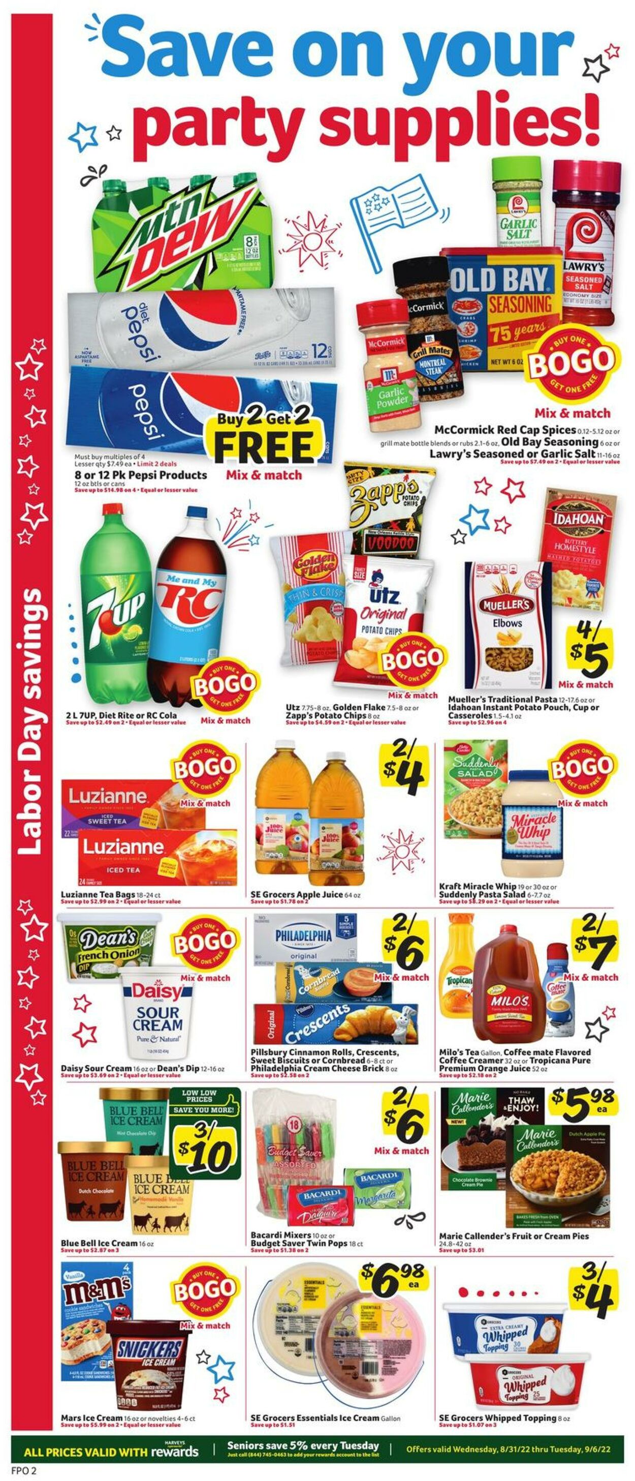 Weekly ad Harvey's Supermarkets 08/31/2022 - 09/06/2022