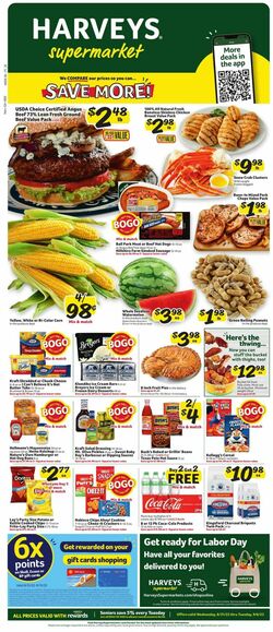 Weekly ad Harvey's Supermarkets 08/31/2022-09/06/2022