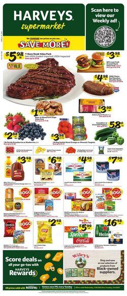 Weekly ad Harvey's Supermarkets 12/11/2024 - 12/17/2024