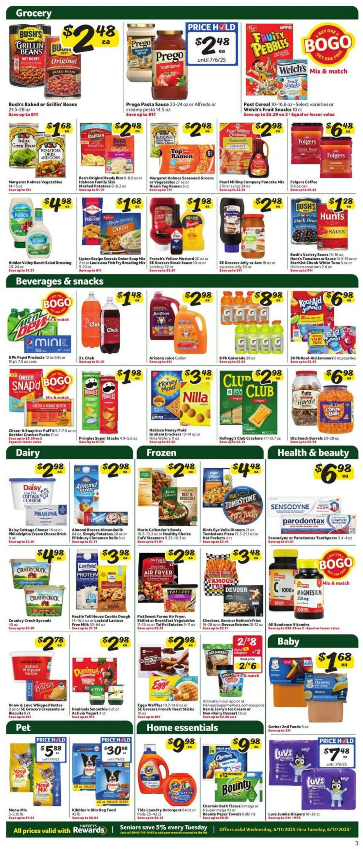 Weekly ad Harvey's Supermarkets 06/11/2025 - 06/17/2025