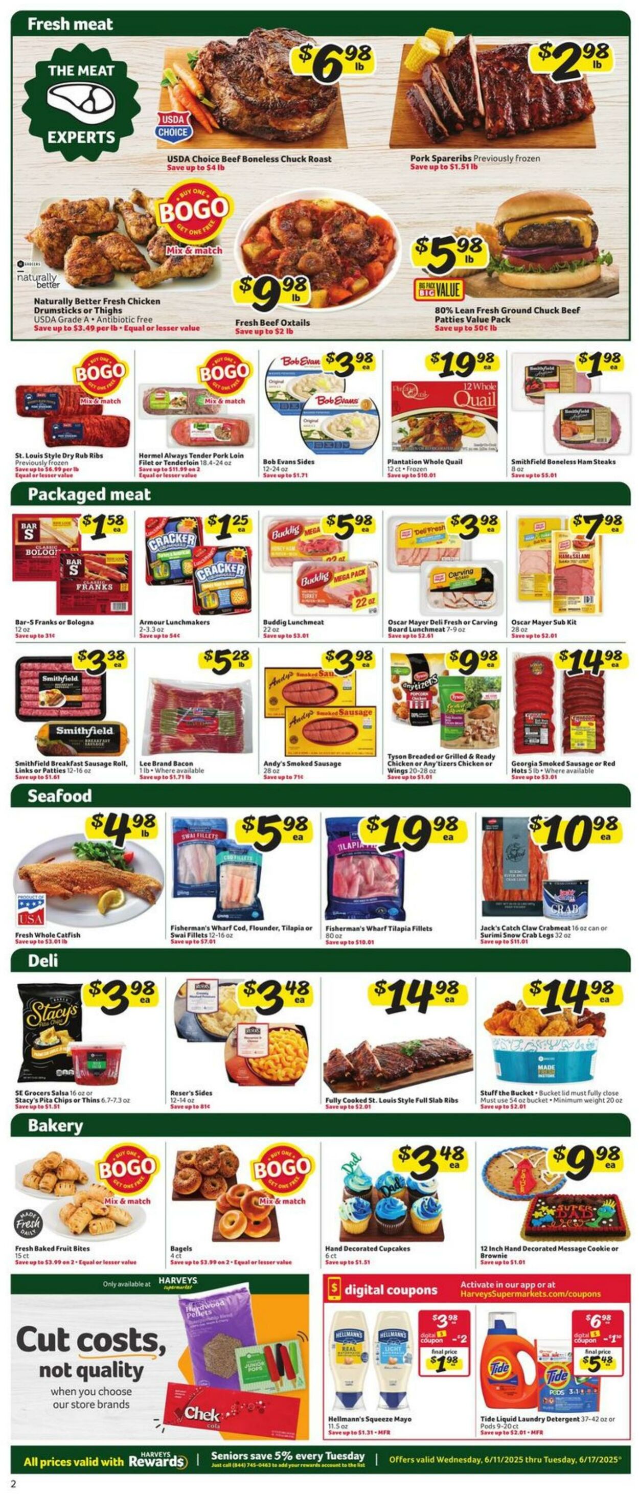 Weekly ad Harvey's Supermarkets 06/11/2025 - 06/17/2025