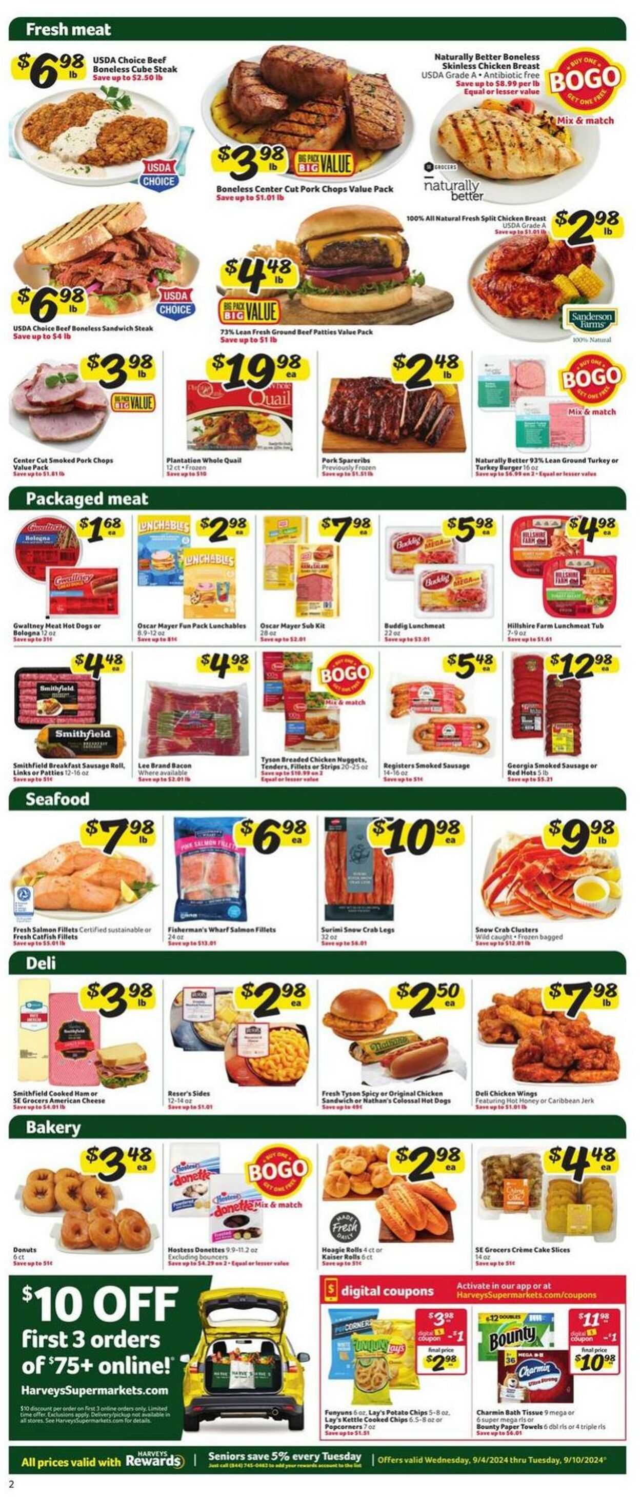 Weekly ad Harvey's Supermarkets 09/04/2024 - 09/10/2024