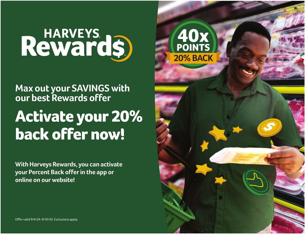 Weekly ad Harvey's Supermarkets 09/04/2024 - 09/10/2024