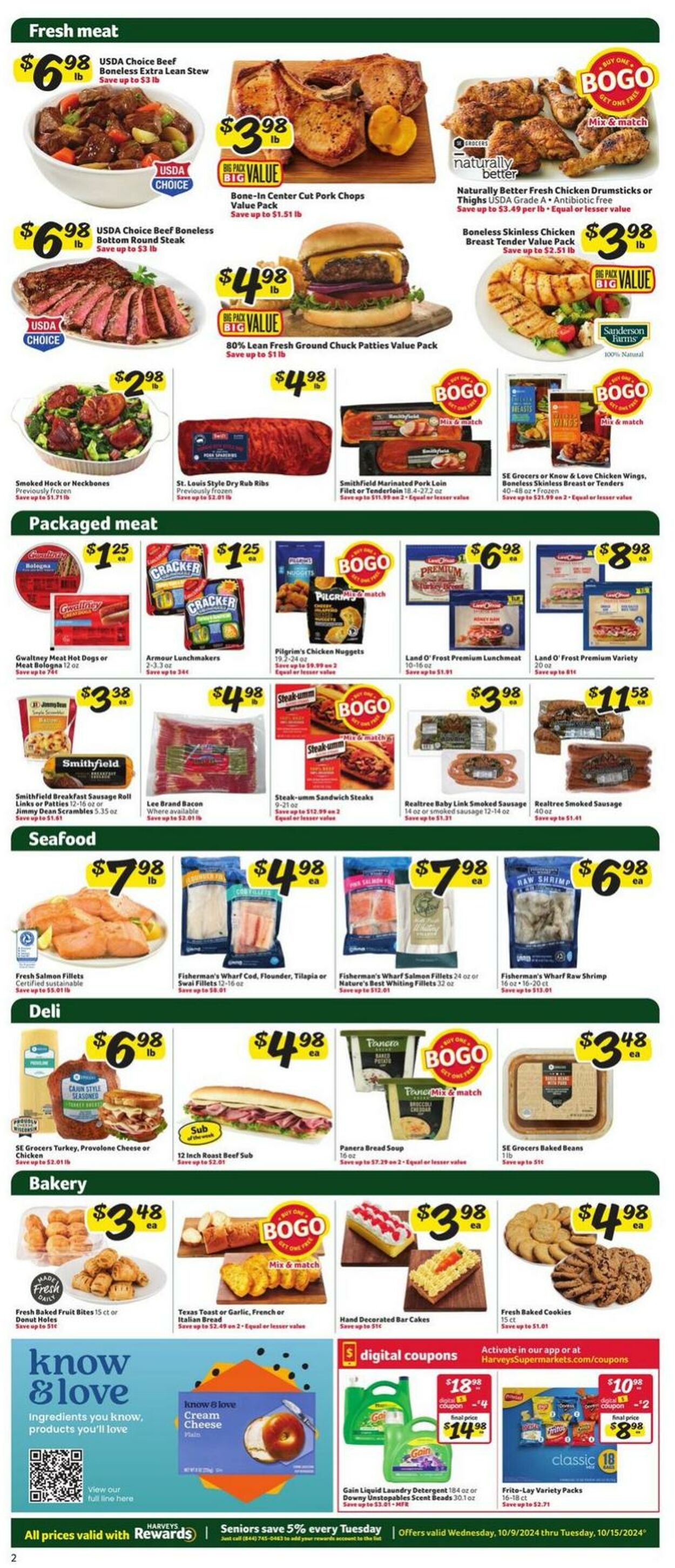 Weekly ad Harvey's Supermarkets 10/09/2024 - 10/15/2024