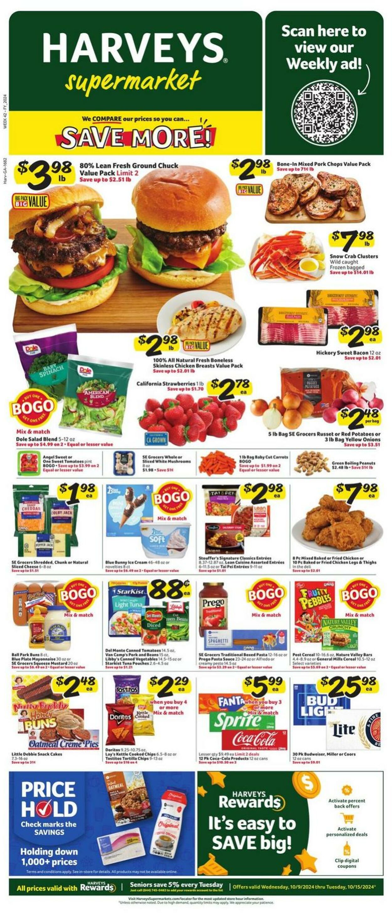 Weekly ad Harvey's Supermarkets 10/09/2024 - 10/15/2024