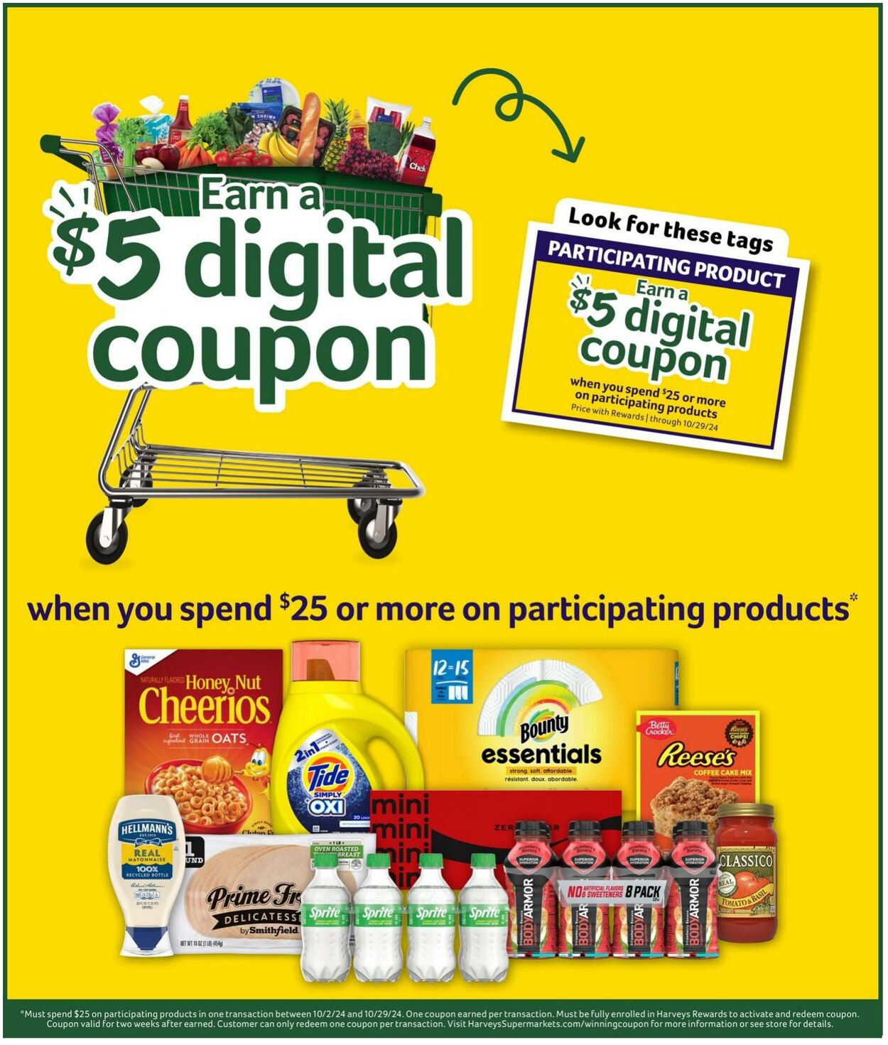 Weekly ad Harvey's Supermarkets 10/09/2024 - 10/15/2024