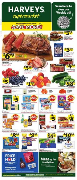 Weekly ad Harvey's Supermarkets 05/22/2024 - 05/28/2024