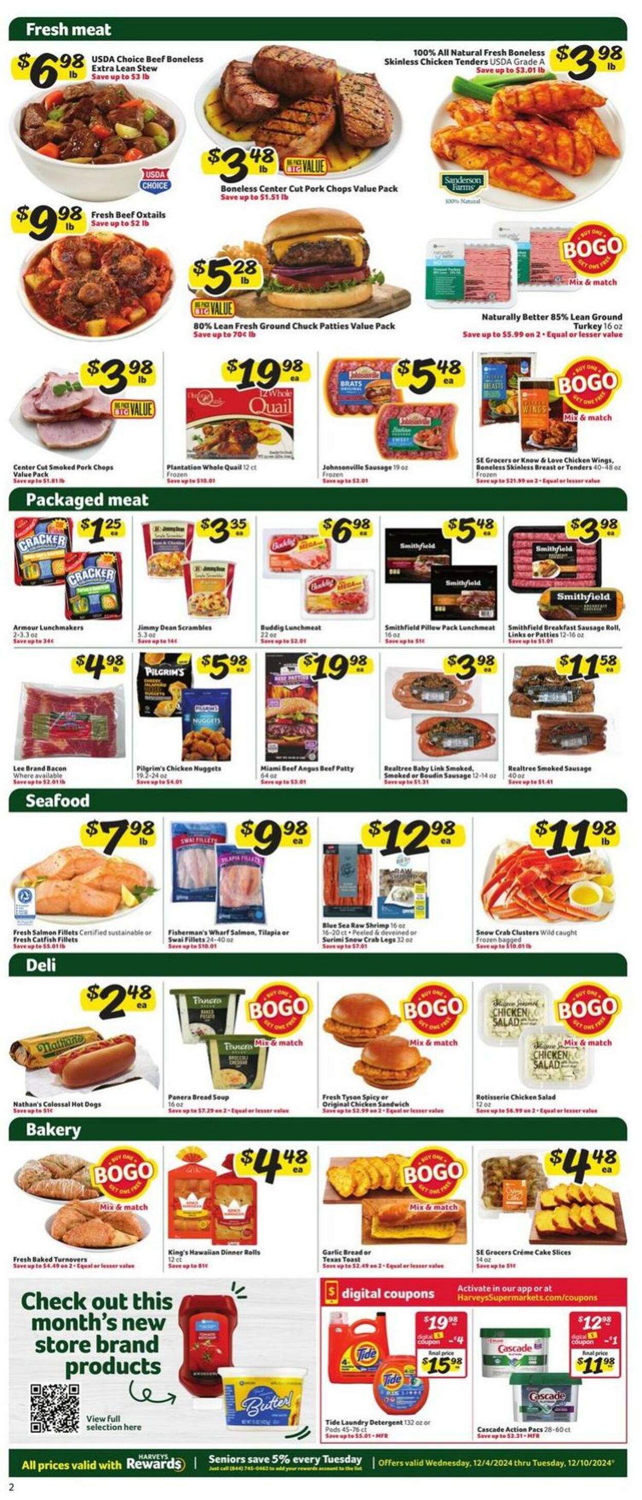 Weekly ad Harvey's Supermarkets 12/04/2024 - 12/10/2024