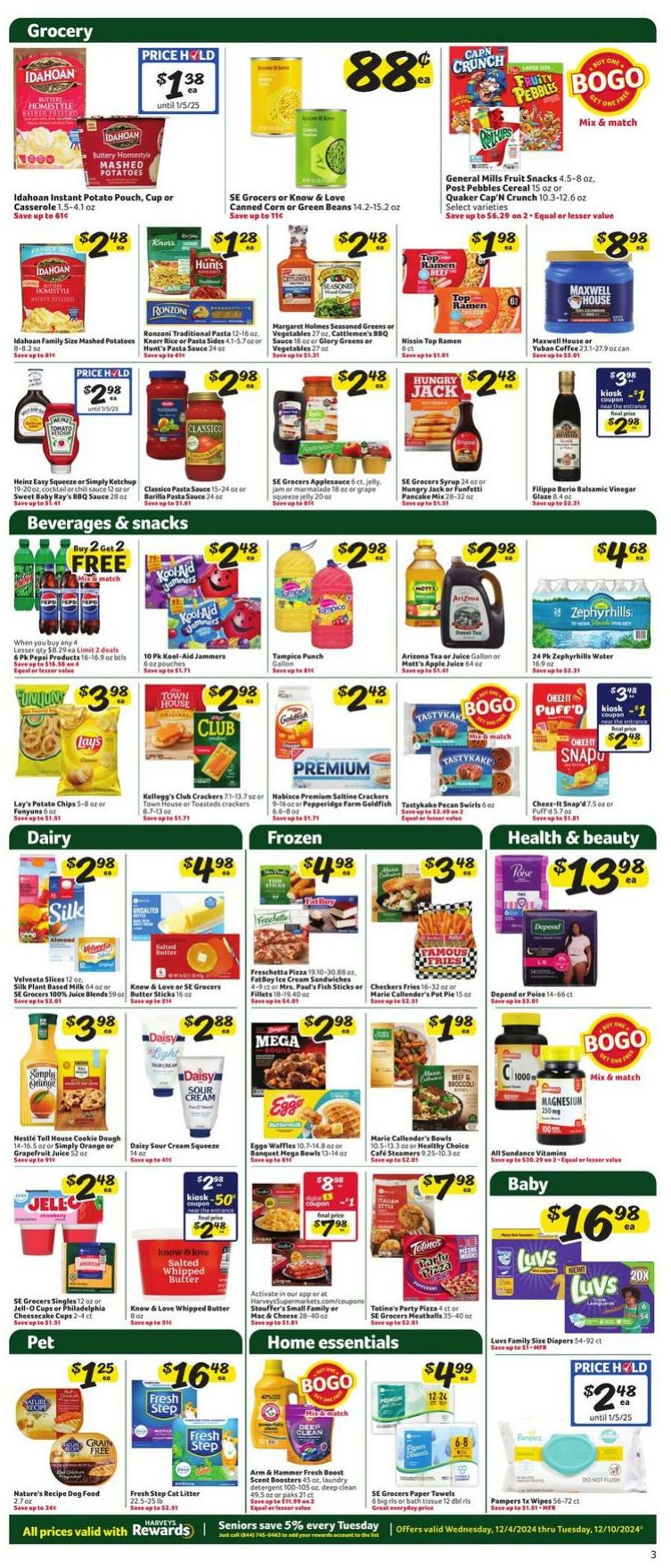 Weekly ad Harvey's Supermarkets 12/04/2024 - 12/10/2024