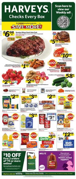 Weekly ad Harvey's Supermarkets 10/02/2024 - 10/15/2024