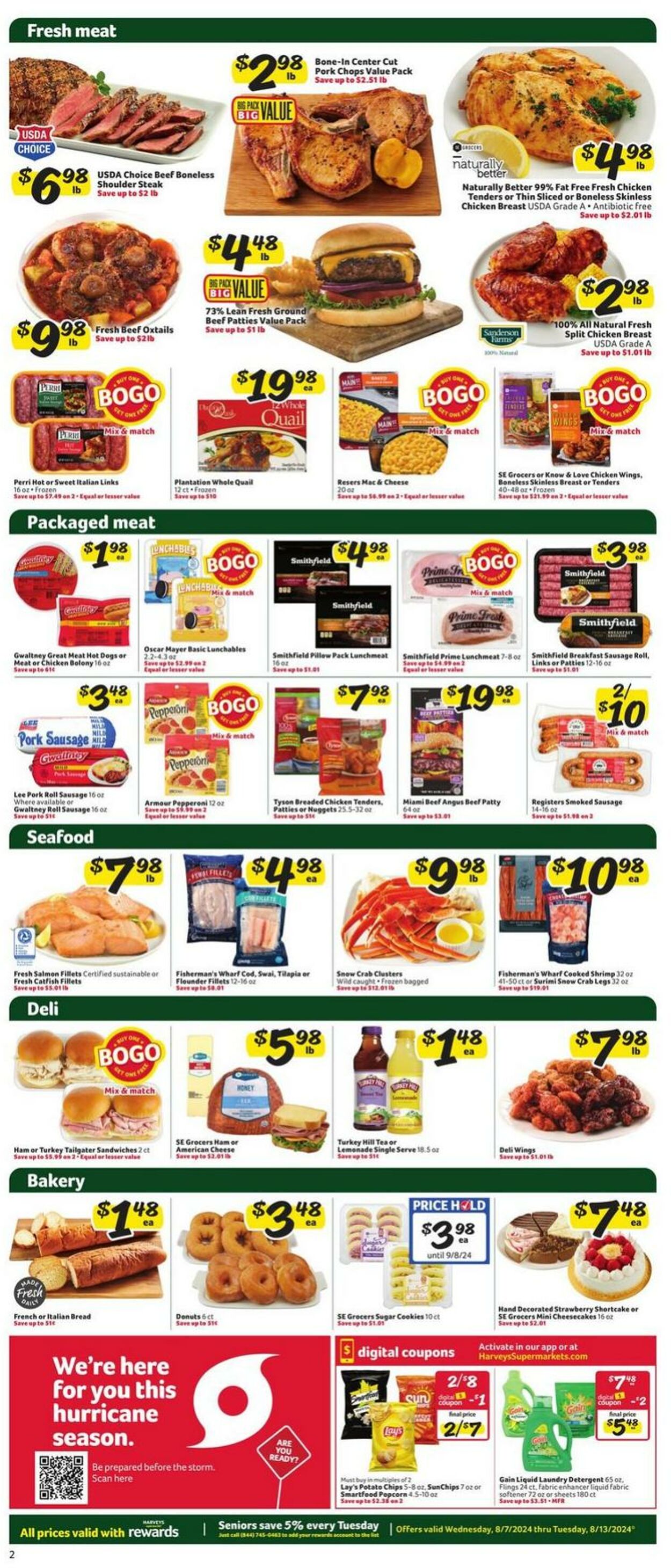 Weekly ad Harvey's Supermarkets 08/07/2024 - 08/13/2024