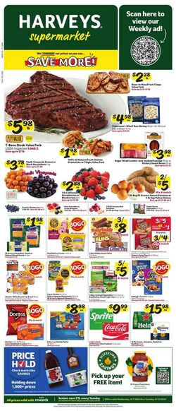 Weekly ad Harvey's Supermarkets 09/25/2024 - 10/01/2024