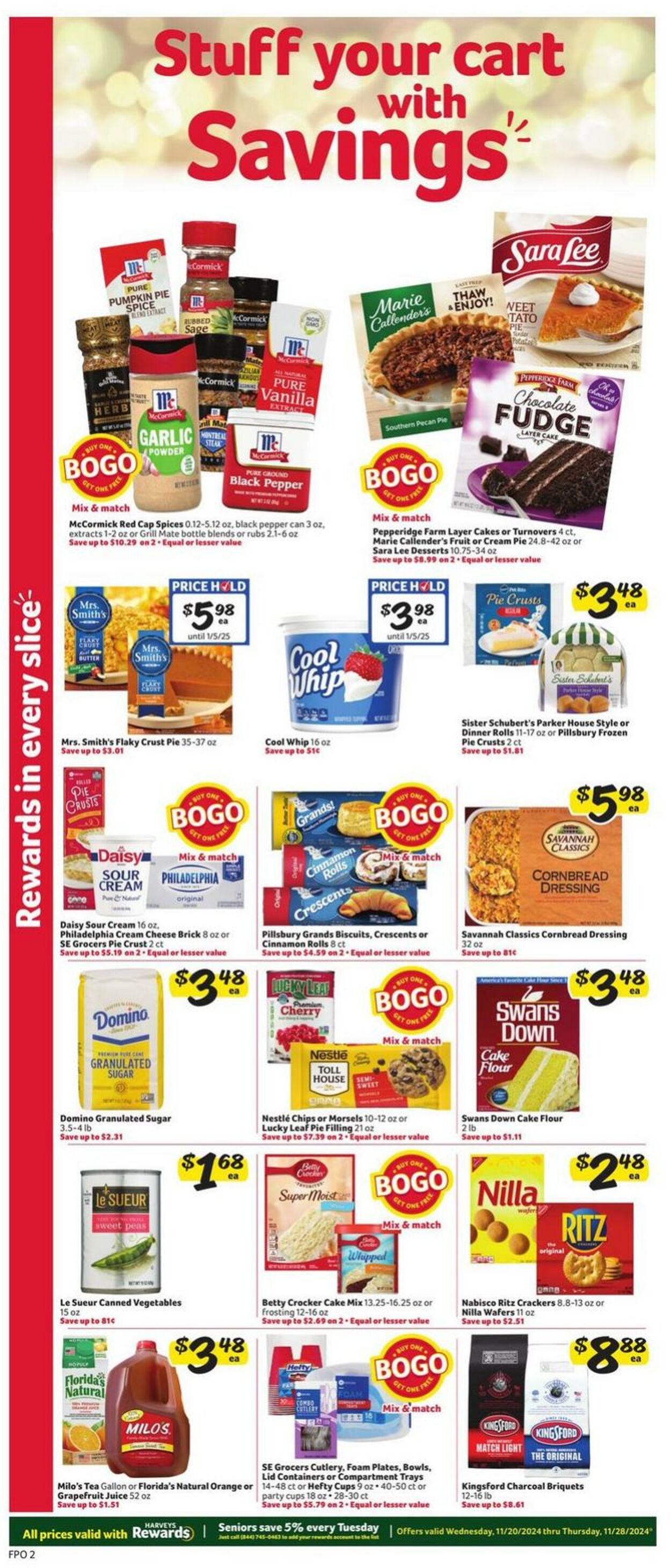 Weekly ad Harvey's Supermarkets 11/20/2024 - 11/28/2024